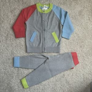 NWT Rockets Of Awesome Sweater Set Neon 6-12 Months Easter spring